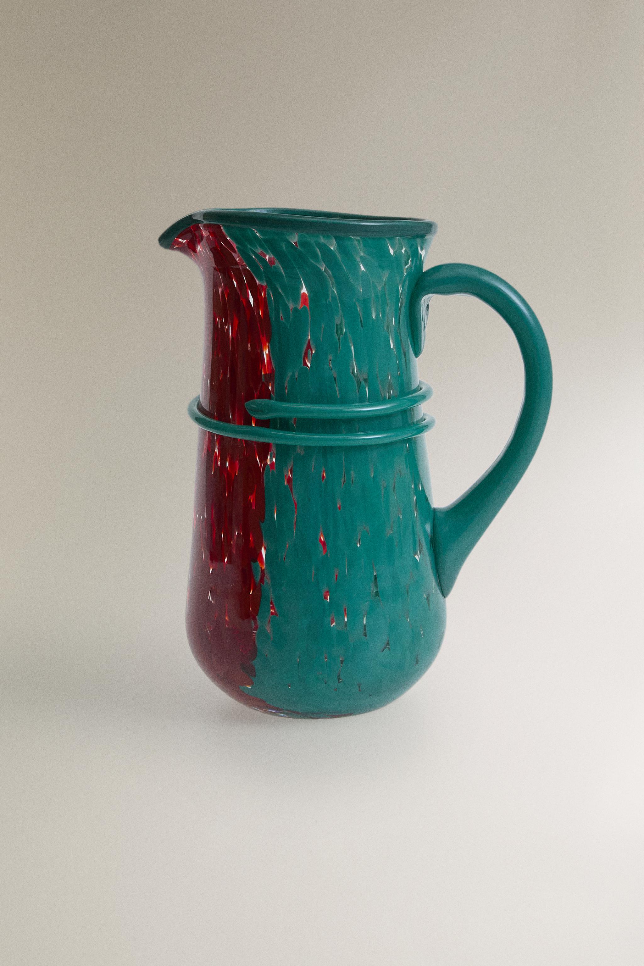 BLOWN GLASS PITCHER | MARISA BERENSON